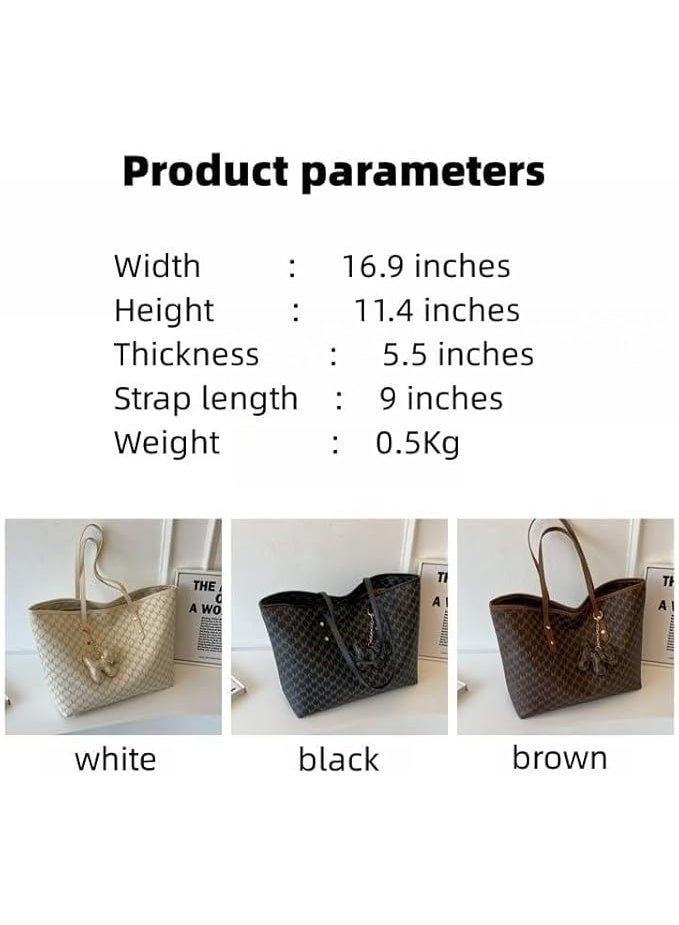 Lady Laptop Bag 16 Inch Laptop Tote Leather Computer Office Bag, Shoulder Cross-body Premium Texture Large Capacity Tote Shoulder Bag (brown) - Image 2
